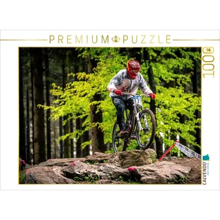 Calvendo Puzzle EIN Motiv aus dem Kalender MTB Downhill 1000 Teile Puzzle quer | Lege-Größe cm Foto-Puzzle für glückliche Stunden