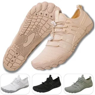 Barfußschuh DOTALES "Balancestep Barfußschuhe Damen & Herren Barfußschuhe", Herren, Gr. 40, Normalschaft, beige, Polyester, Textil, EVA, sportlich, Schuhe, Minimalschuhe, Topseller
