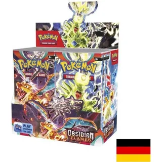 Pokémon Karmesin & Purpur Obsidian Flammen Booster Display (36 Booster)