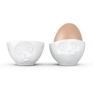 Fiftyeight Eierbecher-Set Ochbitte/Lecker weiß