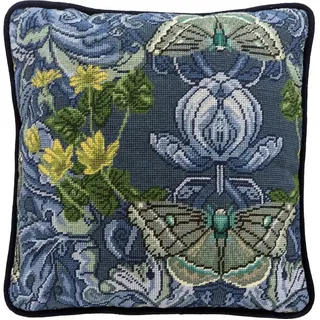 Bothy Threads Kreativset Gobelin-Stickkissen Stickpackung "Anemone", vorbedruckt, 36x36cm, (embroidery kit by Marussia)