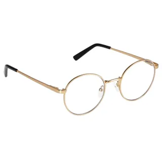 Edison & King Lesebrille Delight, entspiegelt - runde Brille im Retro-Stil - Metallfassung goldfarben