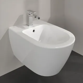 Villeroy & Boch Taro Bidet, wandhängend, 37,5 x 56,5 cm, Badkeramik, weiß alpin