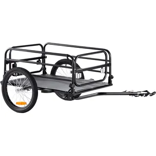 Mophorn VEVOR Fahrradanhänger, 72 kg Tragkraft, robuster Fahrradwagen, kompakte Aufbewahrung und Schnellverschluss mit Universalkupplung, 40,6 cm
