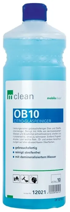 CleanClub OB10 Citro-Glasreiniger – 1 L Flasche