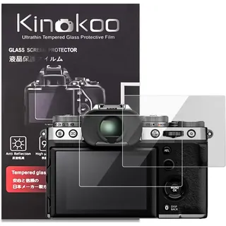 kinokoo Fuji XT5 Displayschutzfolie, Displayschutzfolie Schutzfolie für Fujifilm XT5 Fuji X-T5 Digitalkamera, 0,25 mm Fuji XT5/X-T5 Hartglasfolie - blasenfrei/kratzfest (2 Stück)