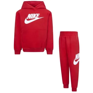 Nike Unisex Kinder Club Fleece Tracksuit, Rot/Weiß, 2-3 Jahre EU