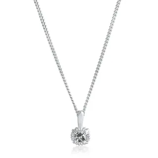 Elli Halsketten - Necklace Ladies Solitaire Pendant Salt Pepper with - Gr. unisize - in Silber - für Damen