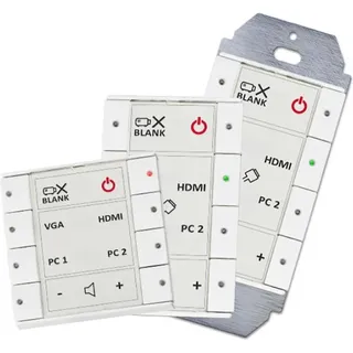 Biamp Echo Plus 8DKW (Gerätespezifische Fernbedienung), Fernbedienung, Weiss