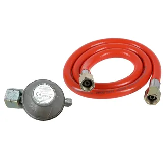 Rothenberger Industrial Set Gasdruckregler 300 mbar mit 0,8 m Niederdruckschlauch 2 kg/h | Abgangsgewinde 3/4" | 1500005431