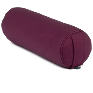 Bodhi Yoga Mini-Bolster (rund), Nackenrolle, Eco, Buchweizenschalen Aubergine 1 St