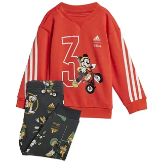 Adidas Disney Mickey Mouse Joggers Set - Bright Red / Off White / Semi Spark - 9-12 Monate