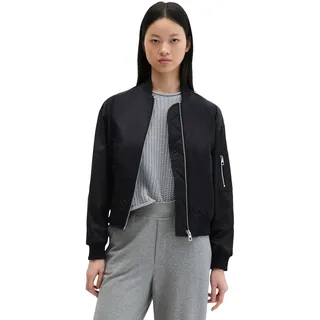 Marc O'Polo Outdoorjacke MARC O'POLO "aus recyceltem Shiny-Polyester-Twill", Damen, Gr. 46, deep night blau, Obermaterial: 100% Polyester, unifarben, regular fit, Rippbündchen, Jacken Outdoorjacke