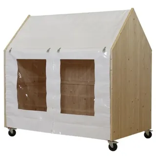 Plus Spielhaus Shelter mit Räder - unbehandelt