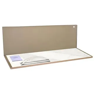 IKEA SÄLJAN Arbeitsplatte weiß/hellgrau Steinmuster/Laminat 186x3.8 cm