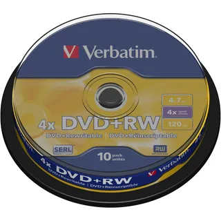 Verbatim DVD+RW 4.7 GB 4x 10 St.
