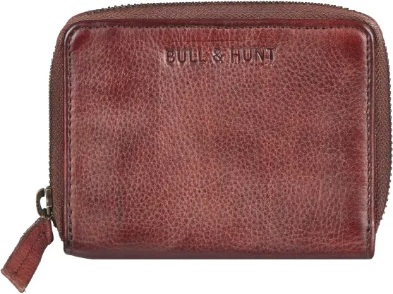 Bull Hunt Midi Zip Wallet-Cognac Geldbeutel