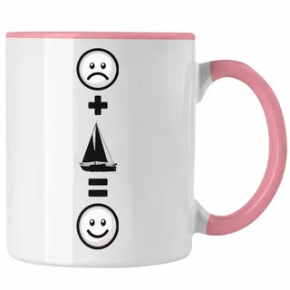 Trendation Tasse Segeln Tasse Geschenk für Segler Windsegeln Boot :(Segeln) Lus rosa