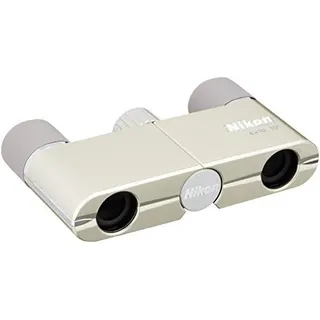 NIKON Fernglas Elegant Kompakt 4x10 DCF Dachkantprisma Champagner Gold