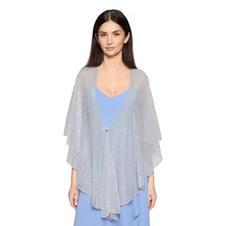 Vera Mont Cape im Glitzer-Look in silber - Gr.: onesize