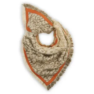 Codello Schal JACQUARD TRIANGLE RECYCLED POLYESTE beige