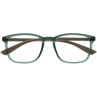 OPULIZE Max Lesebrille - Rechteckig Transparentgrün Unisex