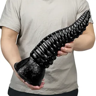 XXL Tentakel Dildo 35.5cm Realistischer Dildo Monster Dildo Mit Starkem Saugnapf Analdildo Butt Plug Alien Dildo Vagina Anal Masturbator Sexspielzeug Für Frauen Männer Paare Prostata,Black