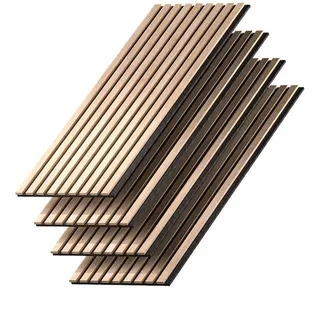 Vicco Wandpaneele Akustik Eiche Braun 4 St. 120 x 40 x 1,8 cm