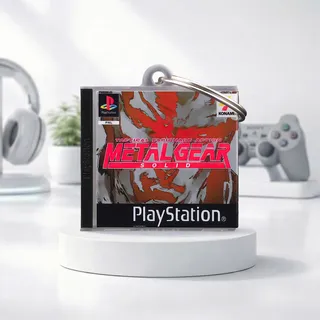 Metal Gear Solid PS1 Miniatur Spielhülle Schlüsselanhänger Geschenk