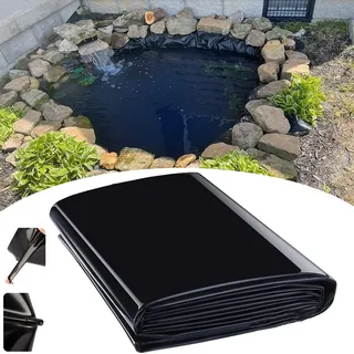 Ddasam Teichfolie 10x10m Gartenpoolmembran, verstärkte und verschönerte Umgebung teichbecken teichfolie Kann Wiederverwendet Fisch und Pflanzenfreundlich