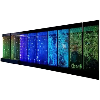 Xlmoebel Zimmerbrunnen Leuchtendes Wasserparkett LED Wasserwand Designer Wasserwand, (Water Wall), Hergestellt in Europa weiß