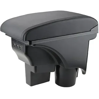 MARCHFA Armlehnen Mittelkonsole für Golf 6 MK6 2008-2013 Autozubehör Armlehne Box mit 3 USB-Ladeanschlüssen