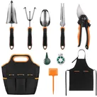 TACKLIFE GGT5A, Gartenwerkzeug Set, Gartengeräte aus Rostfreiem Edelstahl (29 in 1) : Transplantatkelle, Unkrautstecher, Gartenschere, Gartenunkrautschneider, Pflanzenkelle mit Skala, Gartengabel, Handtasche usw.