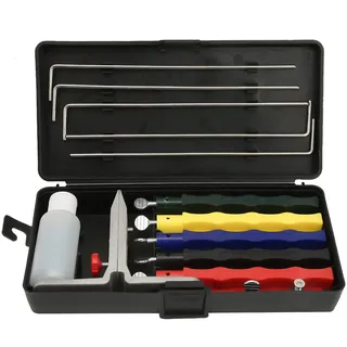 Lansky Schärf-Set, Messerschärfer, Schleifstein-Set, mit festem Winkel, professioneller Messerschärfer