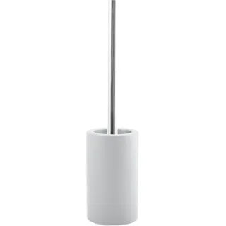 Spirella Tube Bürste Toilettenbürste Klobürste WC Garnitur aus Porzellan matt weiß, White