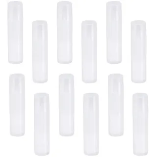Lurrose 25st Rotierender Leerer Lippenbalsam Lippenbalsamtube Mit Kappen Lippenpflegeprodukte Nachfüllbarer Lippenstiftbehälter Lippenstifttube Wurfset Weiß Klar Mini Jungtier Damen