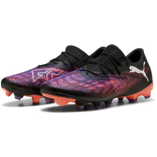 Low FG/AG Fußballschuhe - Black White-Glowing RED, 41