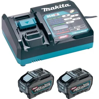 2 x 5,0 Ah + DC40RA Ladegerät + Makpac 191V35-5