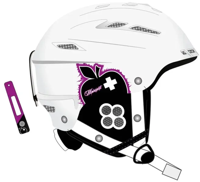 Movement Big a Women Ski & Snowboard Helm white/purple, M/L