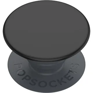 PopSockets PopSockets: Basic - Ausziehbarer Sockel und Griff für Smartphones und Tablets [Top Nicht Austauschbar] - Black