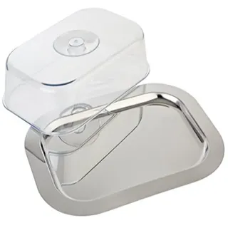 APS Tablett mit Deckel FINESSE silber rechteckig 31,0 x 42,0 cm,
