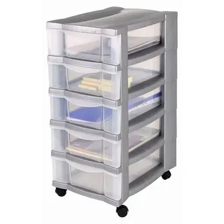 Spetebo Schubladenschrank 66 x 40 x 0 cm grau