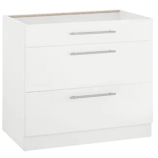 WIHO KÜCHEN Unterschrank »Flexi2«, Breite 90 cm weiß