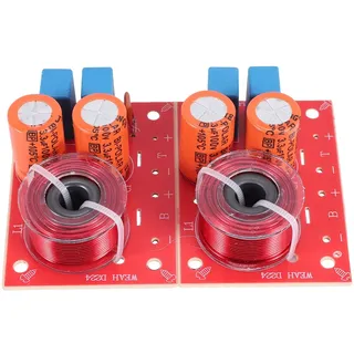 iFutniew 2 x 2-Wege-Lautsprecher-Filter, 80 W, Diy-Lautsprecher, Schaltung, Höhen, Bass, Frequenzteiler, Heimkino, HiFi-Stereo, Audio-Crossover-Filter