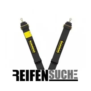 Schroth Gurt - PROFI II-FE asm schwarz mit SCHROTH RACING Logo rechts mit Ausklinkbeschlag