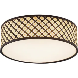 QAZQA Orientalische Rattan Deckenleuchte mit Schwarz 40cm - Tremmo