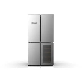 Wolkenstein WCD595EWTSNF IX 90,5 cm breit 606 L, NoFrost, Weinschrank, Holiday-Modus, ECO-Modus, Kindersicherung, Edelstahl Antifingerprint