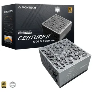Montech CENTURY II 1050 (null Watt) (1050 W), PC Netzteil Silber
