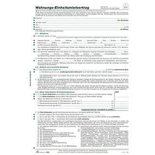 RNK Mietvertrag 599 DIN A4 4Blatt