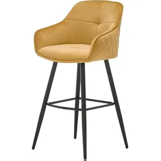 Stolkom Stolkom, Barhocker, drehbar 180 ° Metall/Samtstoff